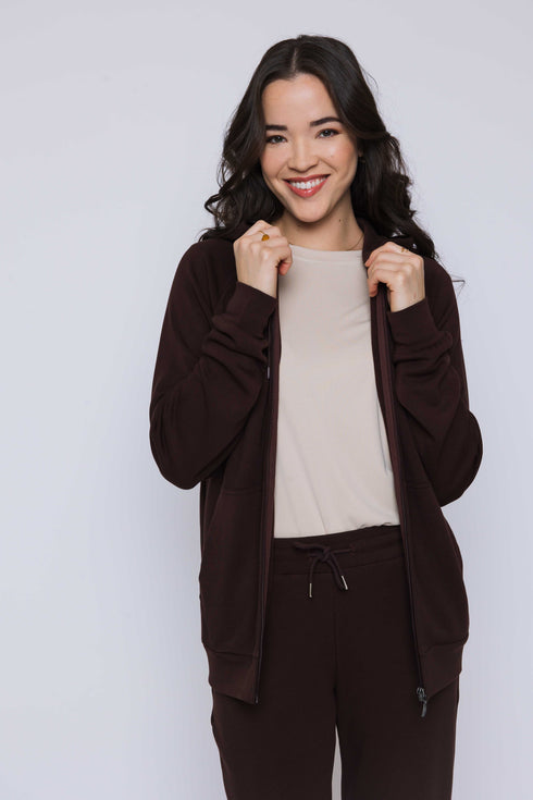 Tina-Luxe Fleece Oversized Zip Hoody